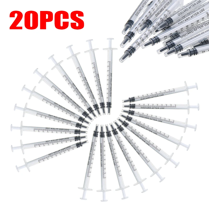 Gel Refill Pack - 20 шт. лабораторных одноразовых пластиковых шприцев