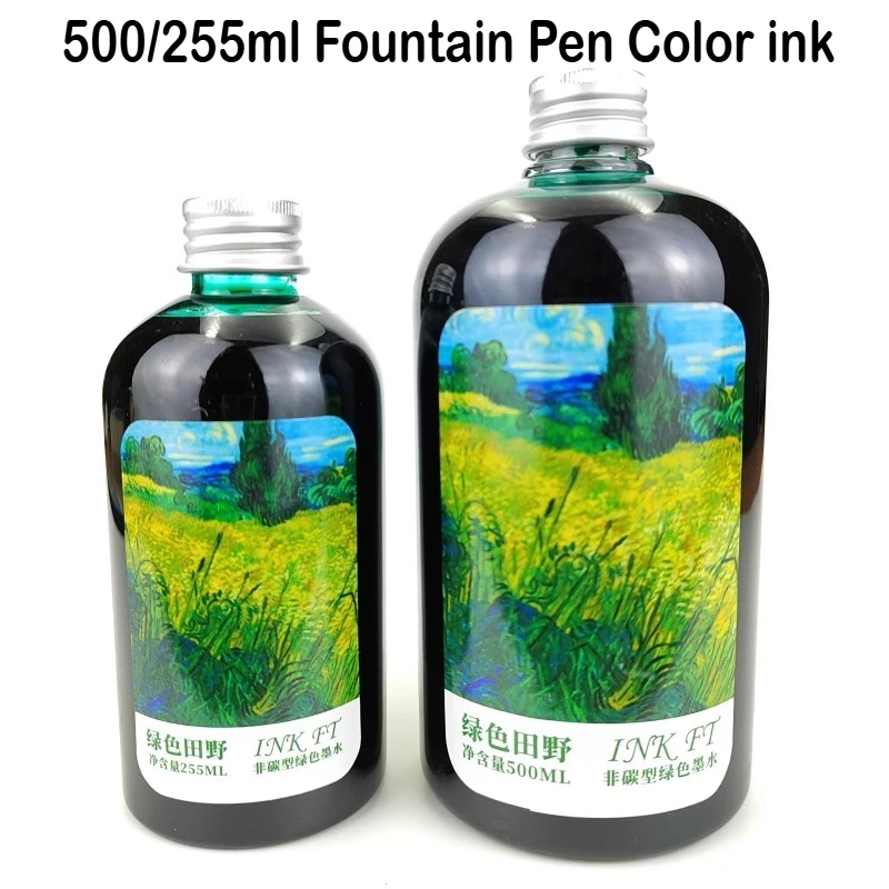 500 мл/255 мл 7 цветов в бутыл – обзор и цена Fountain Pen Bottled Ink