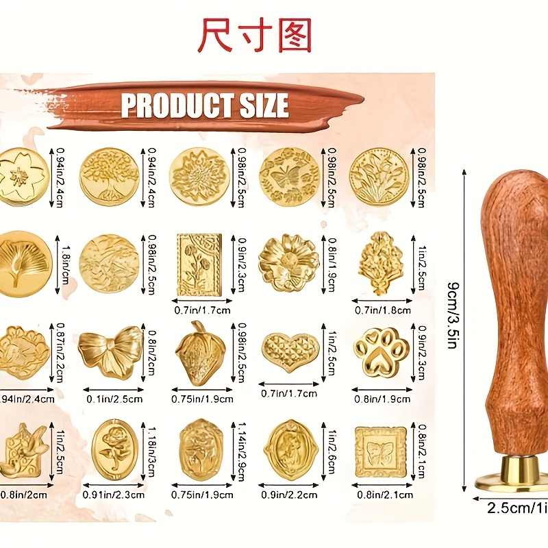 Набор восковых печатей из 21 п – обзор и цена Wax Seal Stamp Set