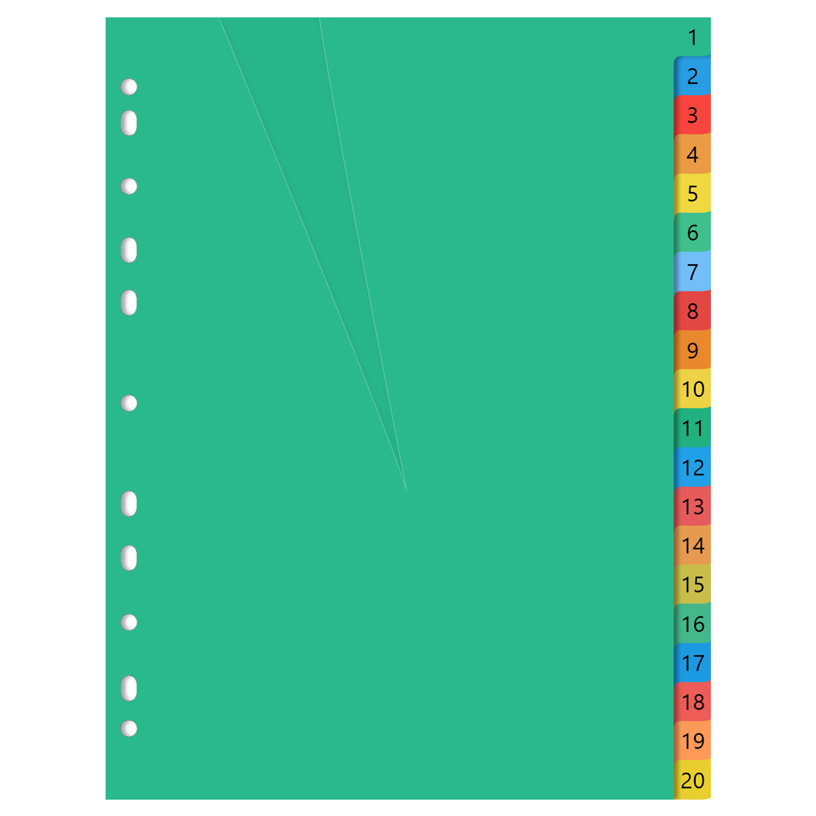 Цветные пластиковые разделител – обзор и цена Tab Divider A4