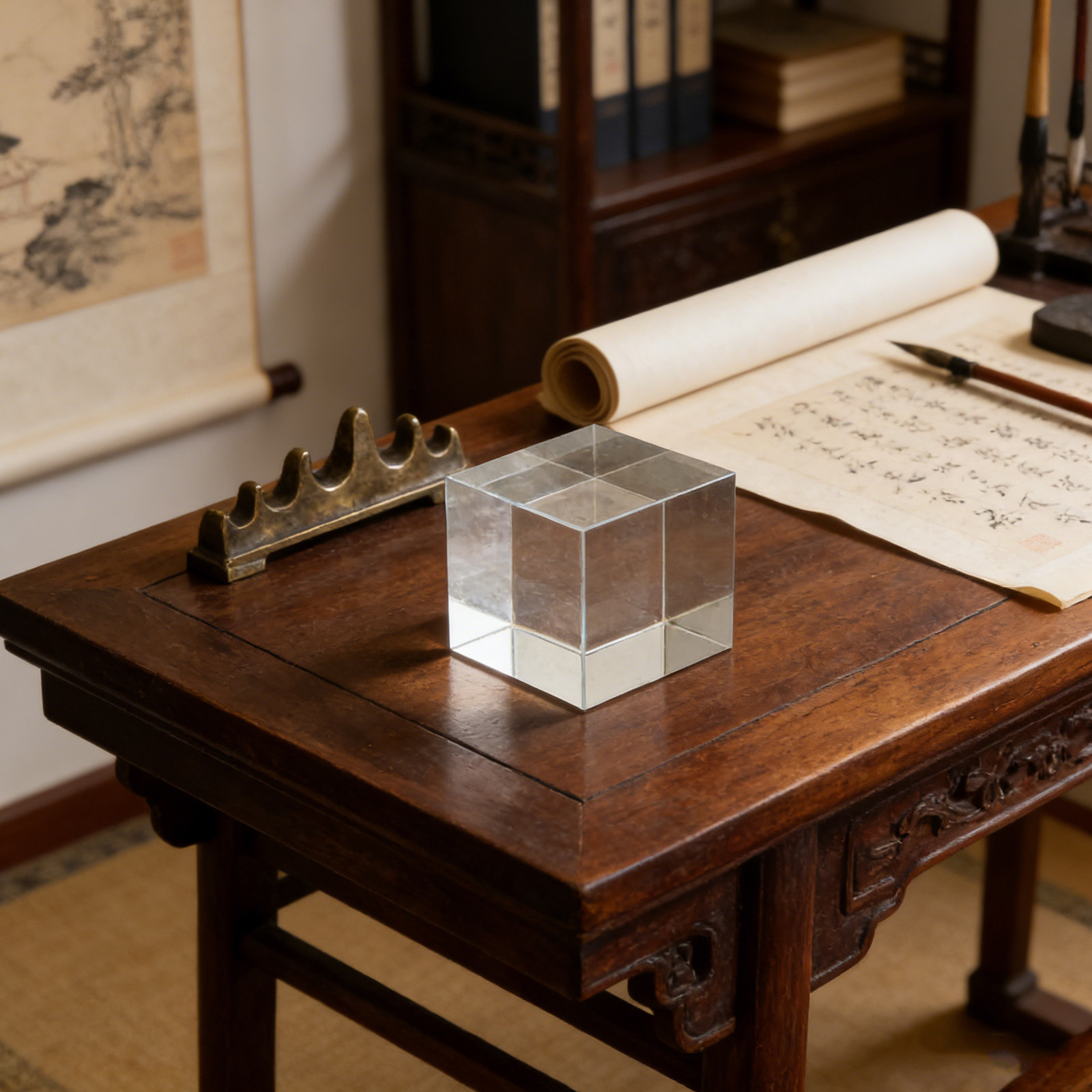 Квадратный кристаллический пре – обзор и цена Book Weight Glass
