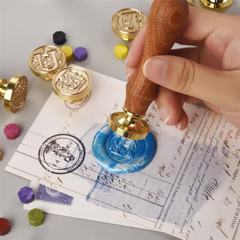Винтажный сургучный штамп A-Z, – обзор и цена Wax Seal Stamp Set