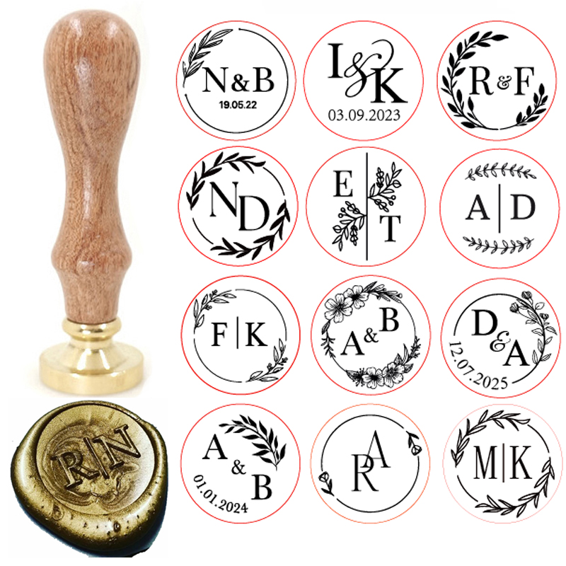 Индивидуальный латунный восков – обзор и цена Wax Seal Stamp Set
