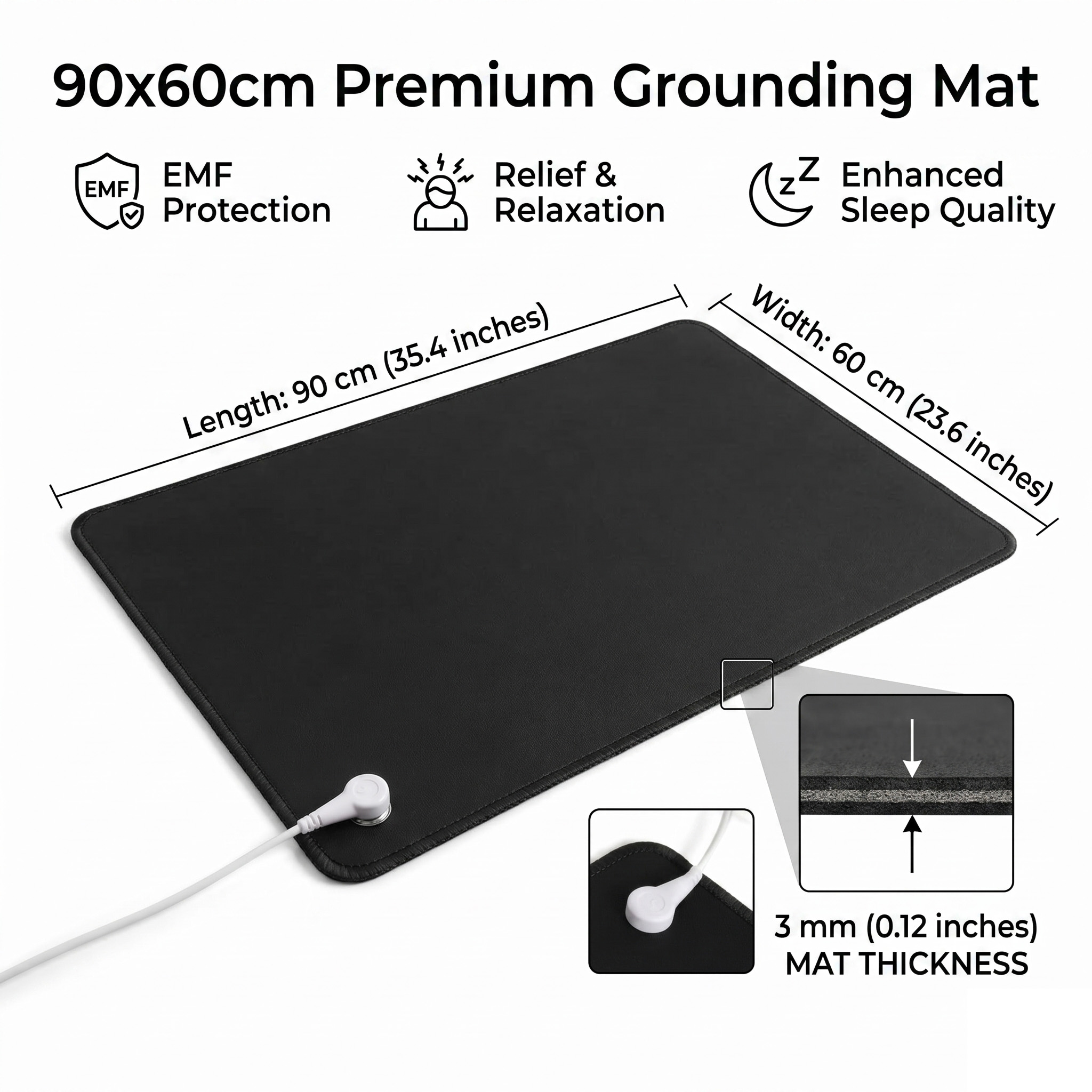 Антистатический заземляющий ко – обзор и цена Leather Desk Pad
